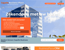 Tablet Screenshot of capellebusinessplaza.nl